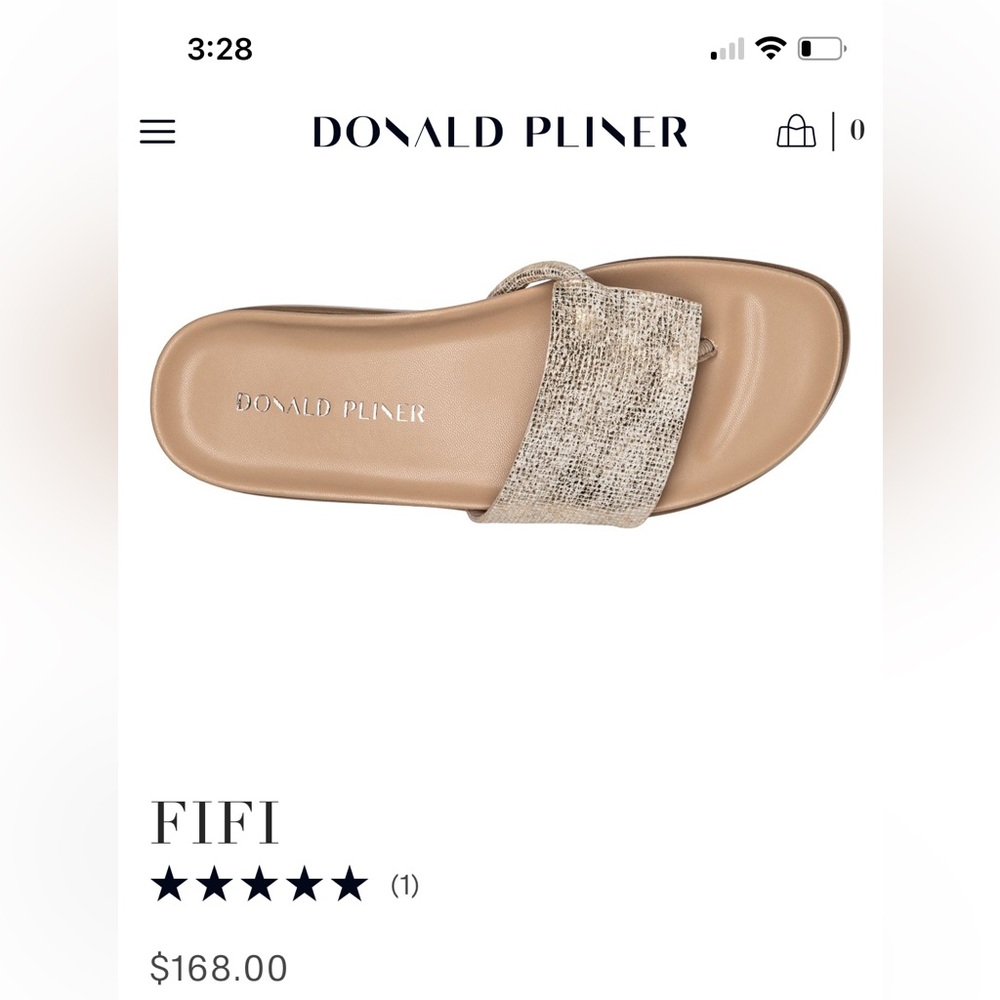 NEW Donald J. Pliner Women's Cream Slide Sandals - Picture 8 of 8